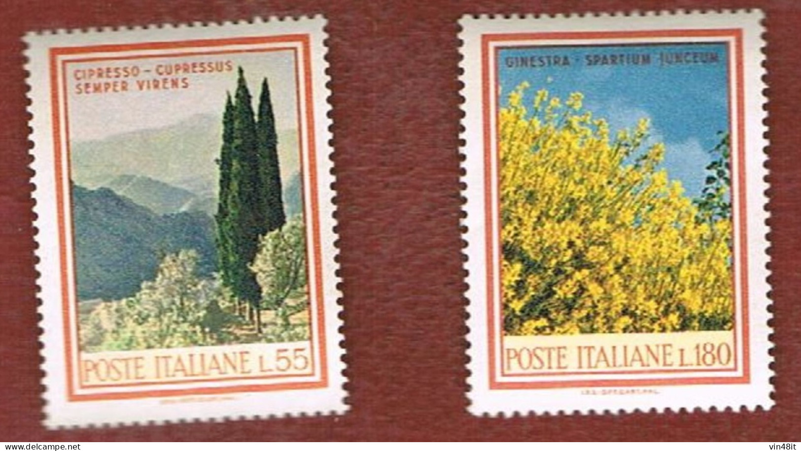 1968 - ITALIA REPUBBLICA - FLORA  - SERIE COMPLETA  - 2 VALORI  -   NUOVO - 1961-70: Nieuw/plakker