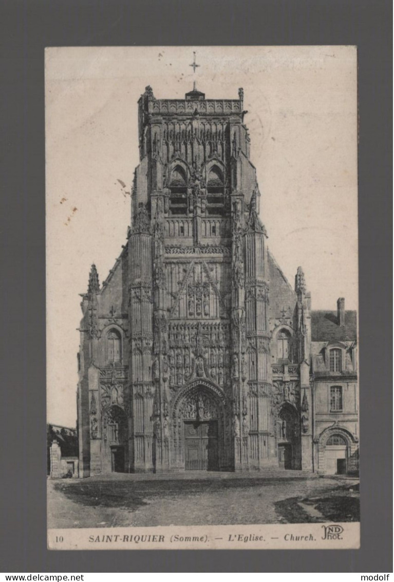 CPA - 80 - Saint-Riquier - L'Eglise - Circulée En 1920 - Saint Riquier