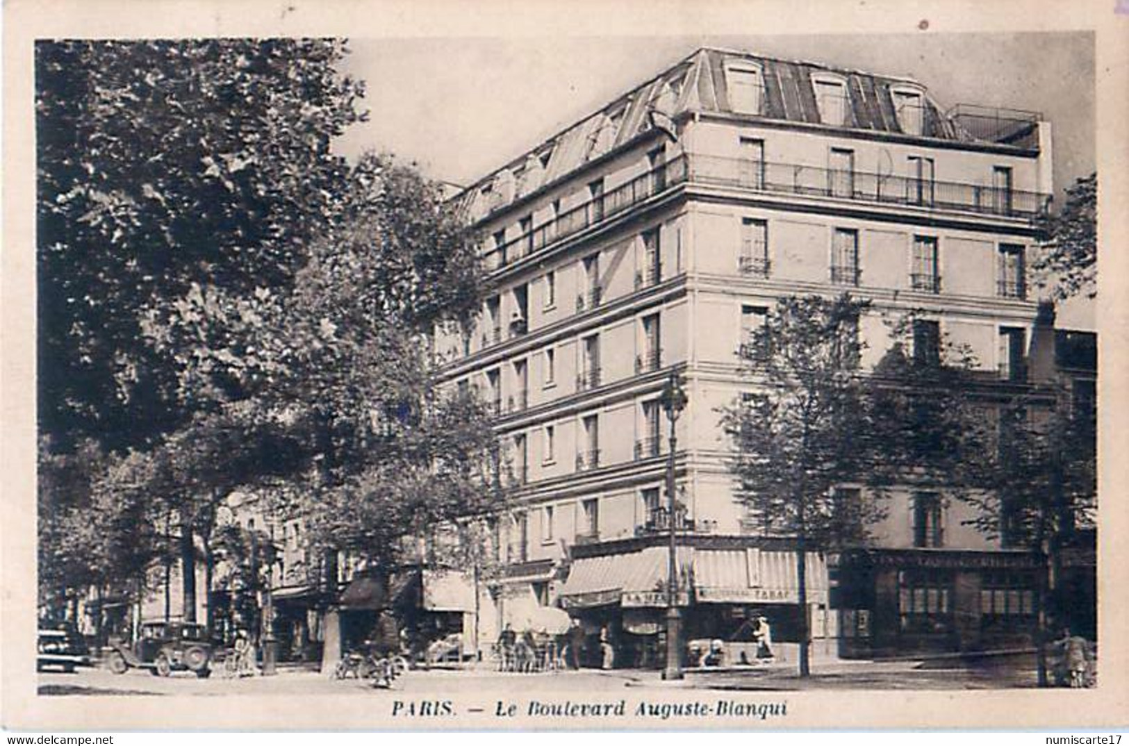 Cpa PARIS 75 Le Boulevard Auguste Blanqui ( Angle Moulin Des Prés, Aujourd'hui Le Celtique ) - Arrondissement: 13