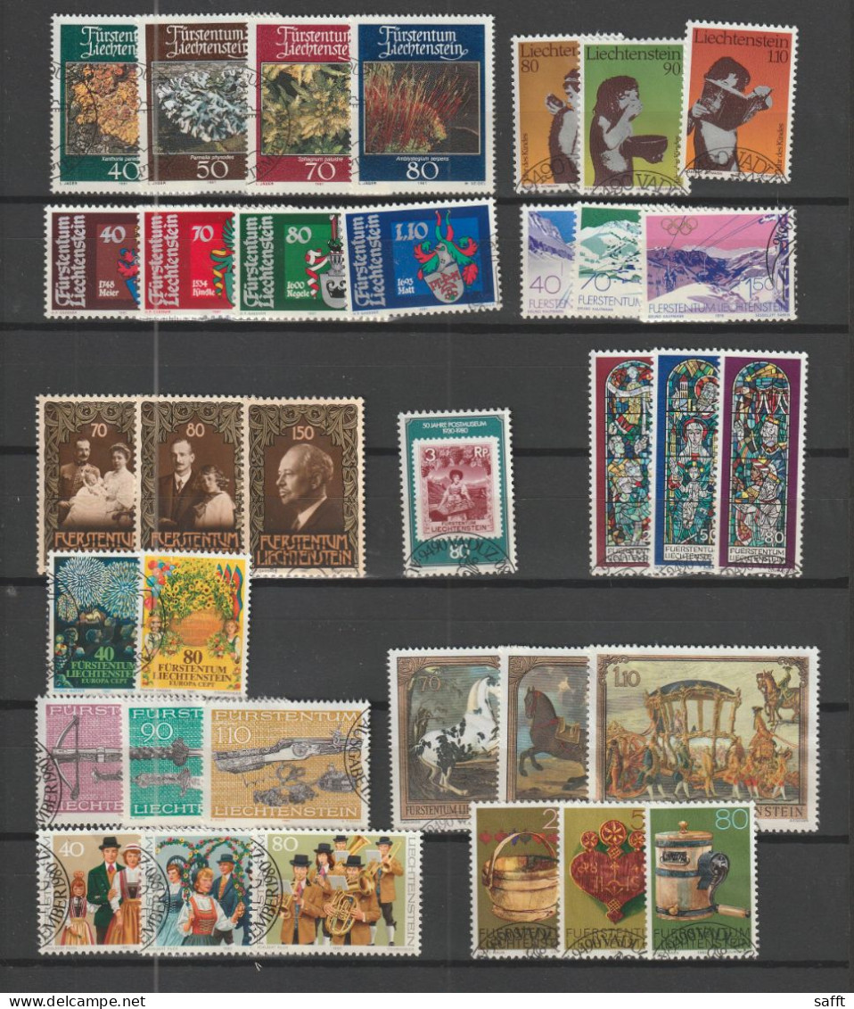 Lot Liechtenstein Gestempelt Mit Vielen Sätzen - Collections