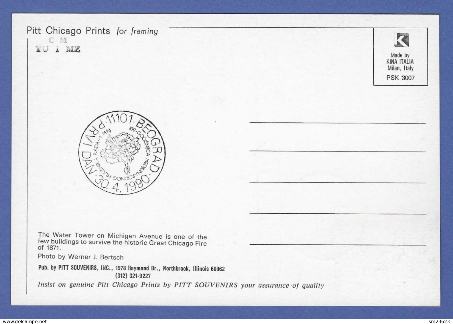 Jugoslawien  1990 , Internationaler Labor Day - Maximum Card - Beograd 30.04.1990 - Maximumkarten