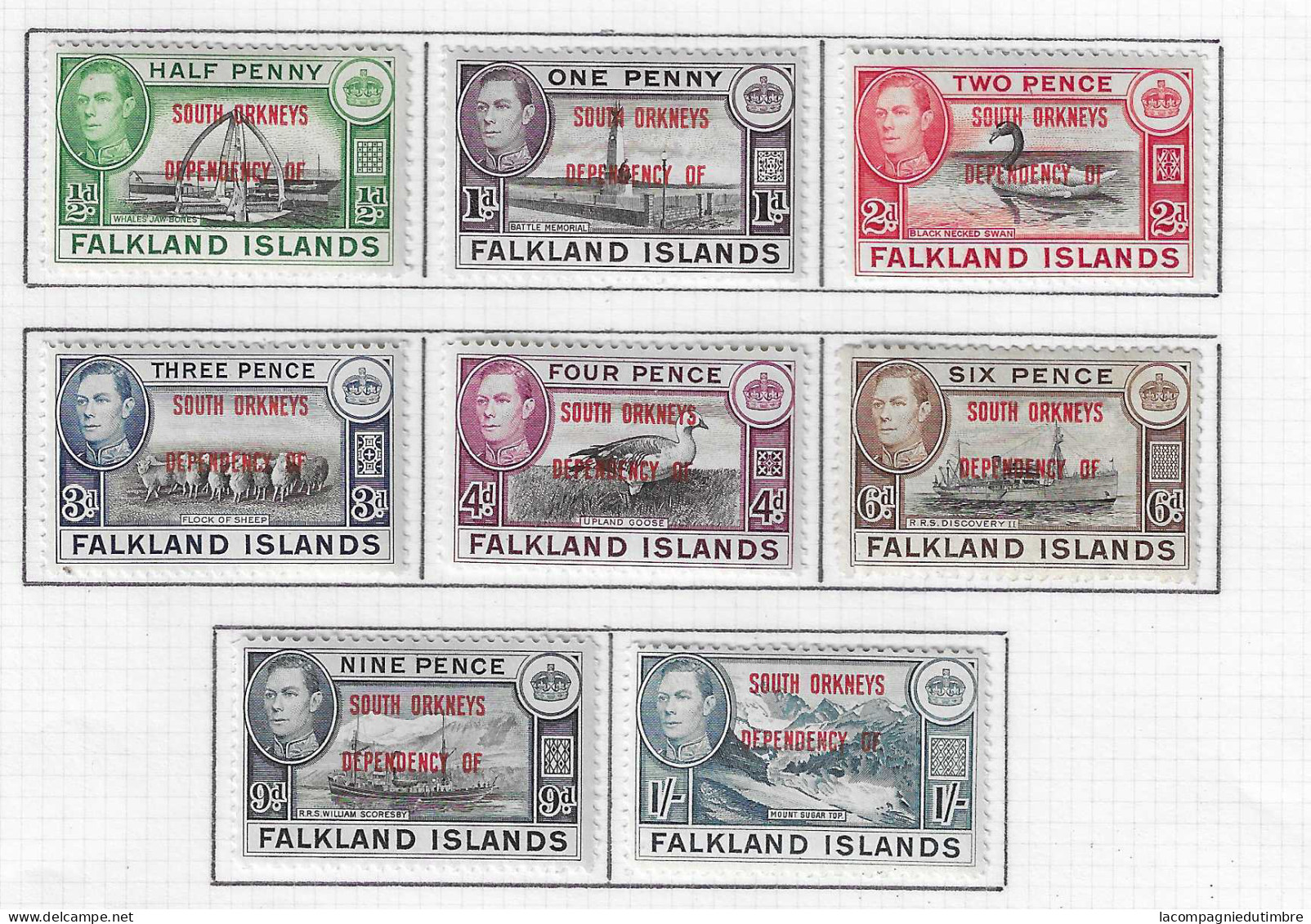 Falkland Série Orcades Du Sud Neufs *. TB - Falkland Islands