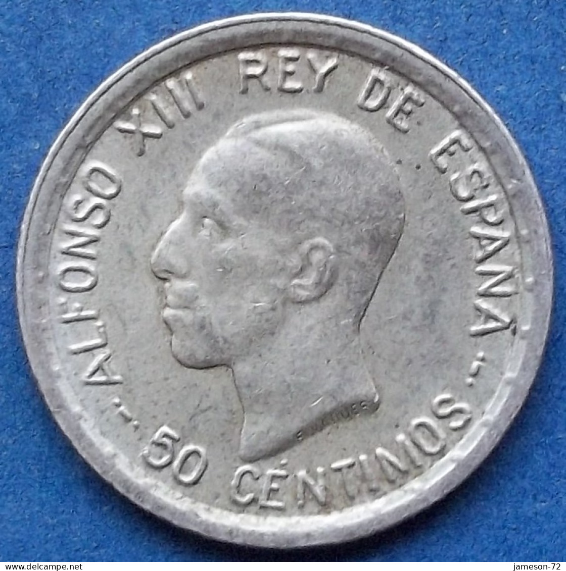 SPAIN - Silver 50 Centimos 1926 PC S KM# 741 Alfonso XIII (1886-1931) - Edelweiss Coins - Eerste Muntslagen