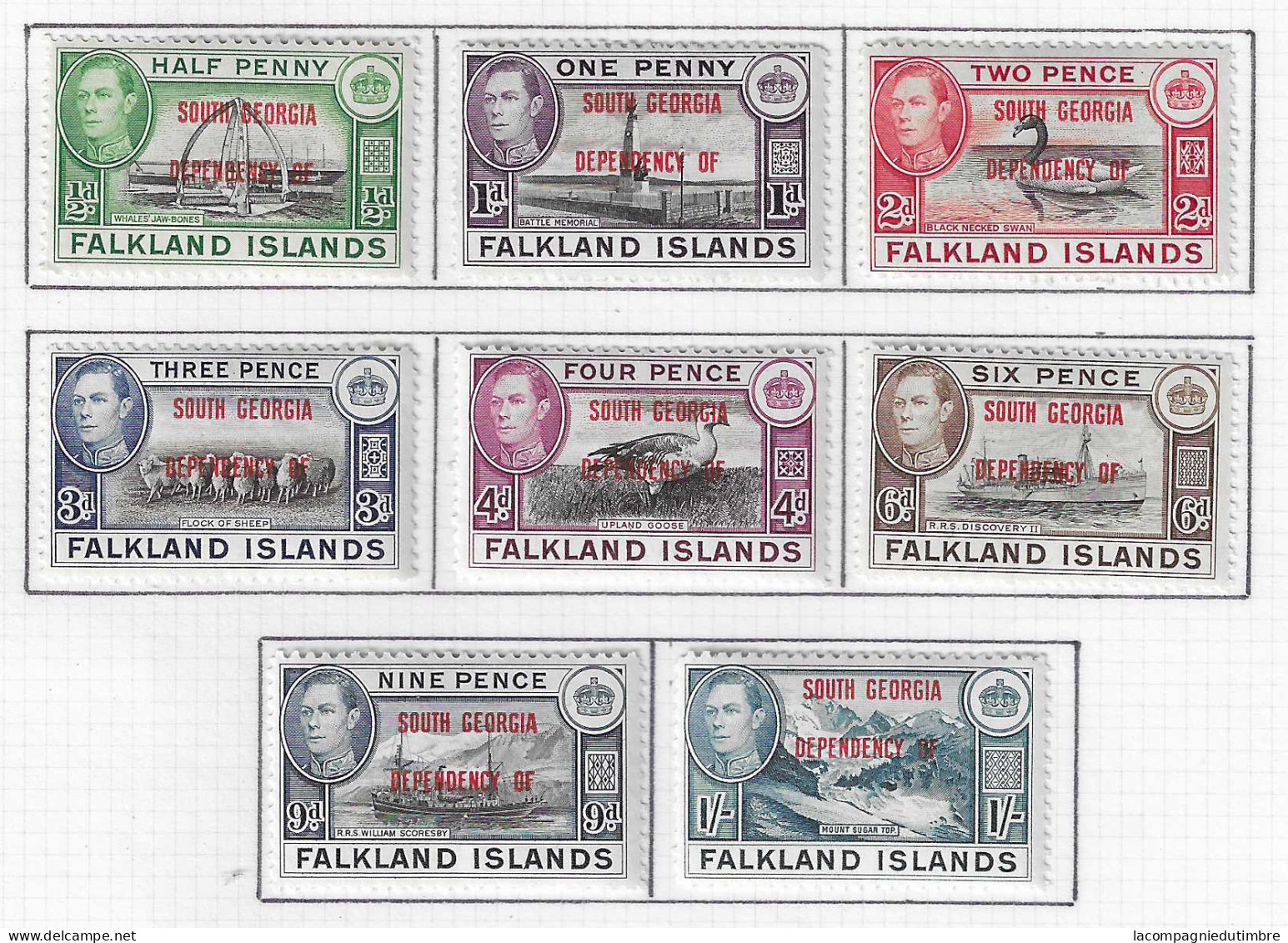 Falkland Série South Georgia Neufs *. TB - Islas Malvinas