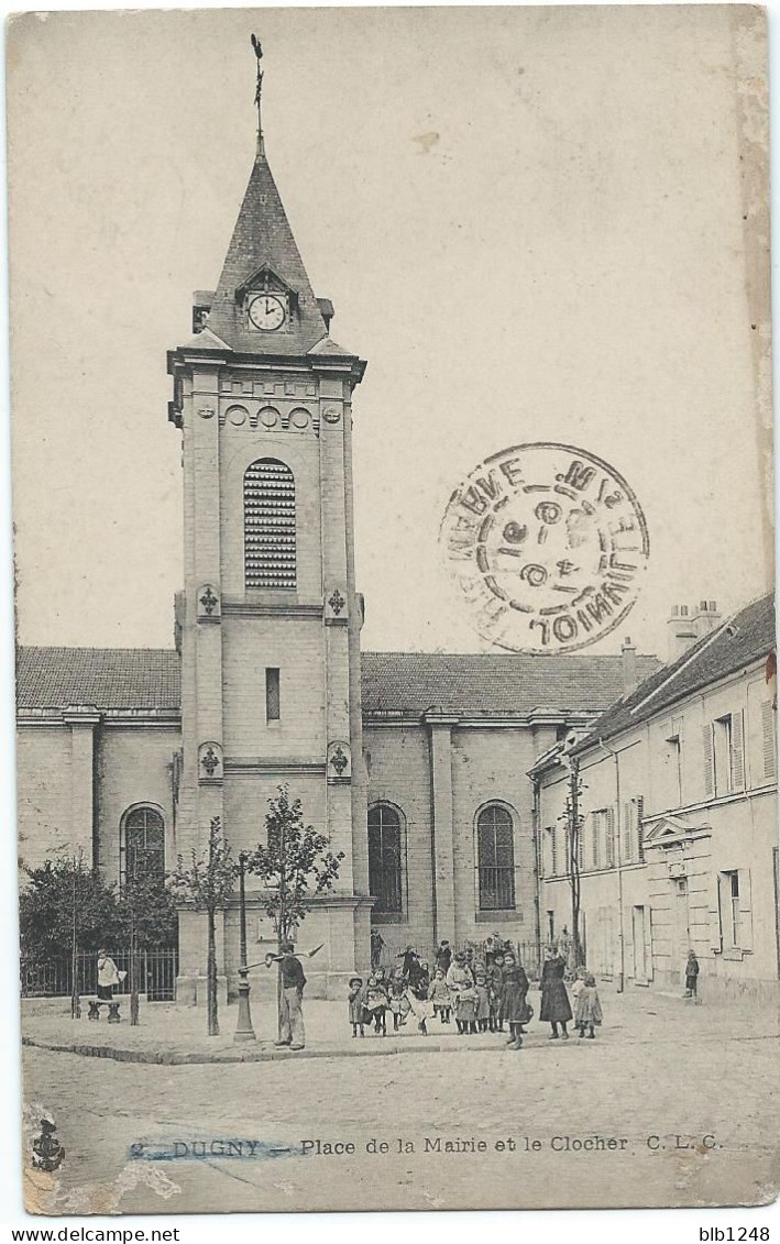 [93] Seine Saint Denis > Dugny Place De La Mairie Et Le Clocher - Dugny