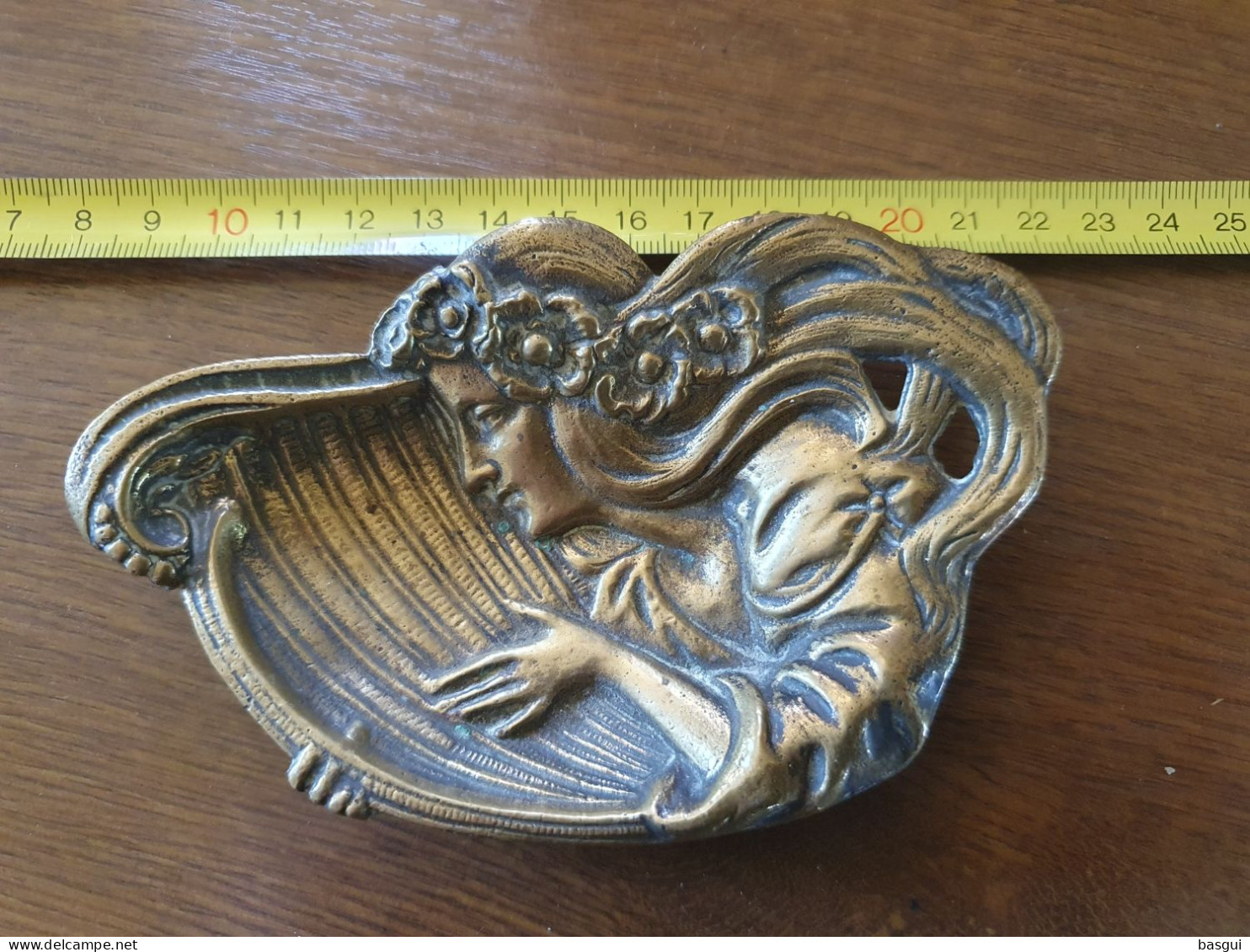 Petit Vide Poche En Bronze Art Nouveau - Jugendstil / Art Déco