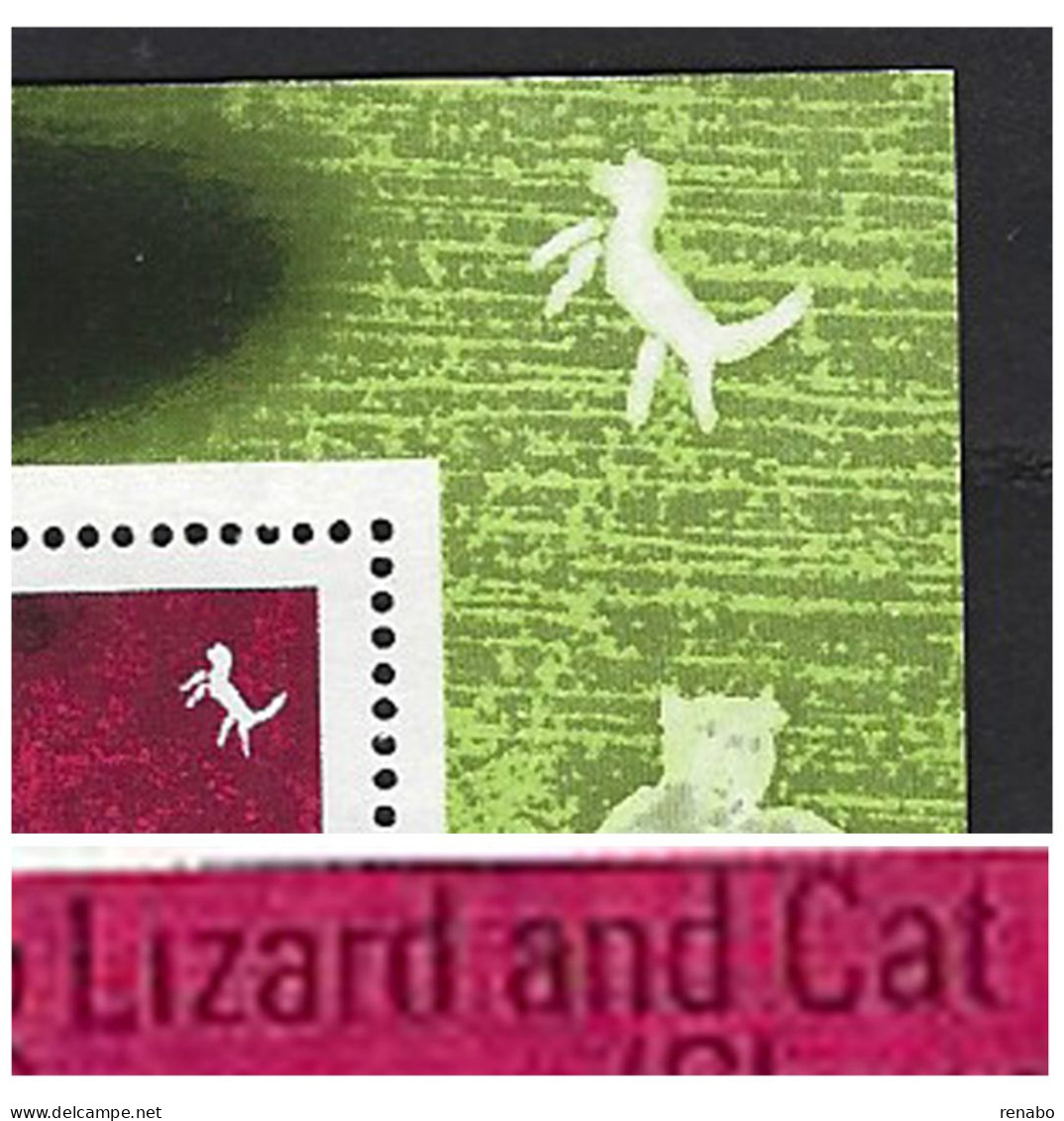 Malawi 1972; Rock Paintings Prehistoric, Lizard And CAT; Sheetlet - Katten