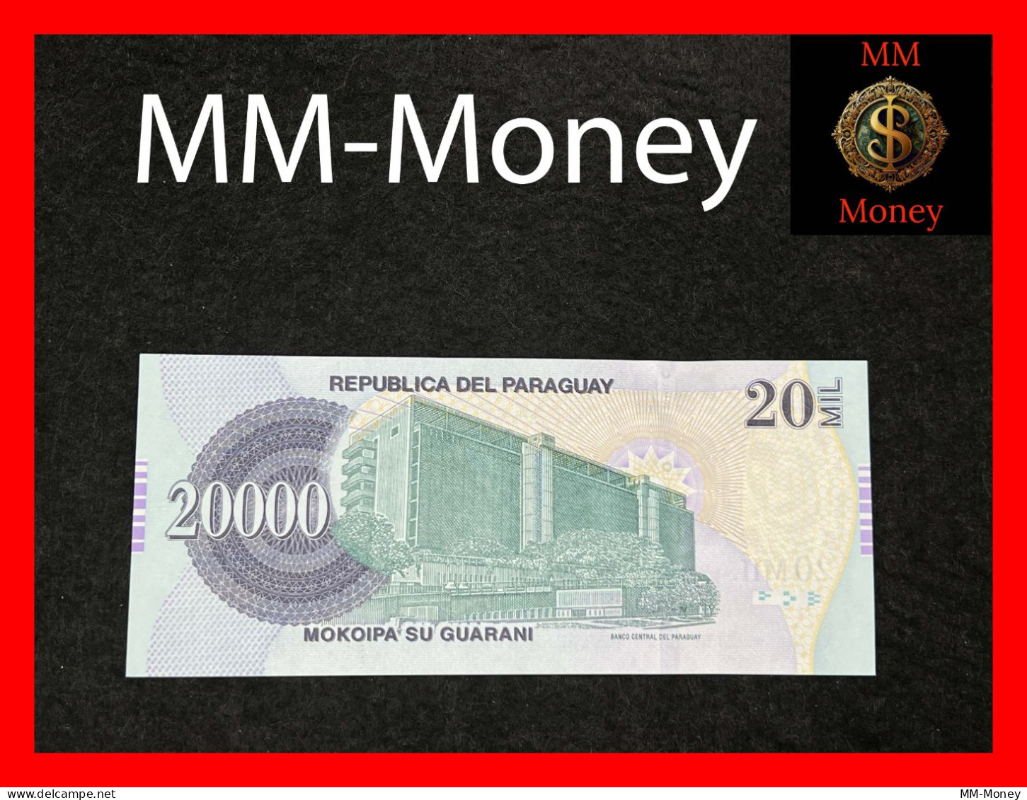 PARAGUAY 20.000 20000  Guaranies 2017  "serie H"  P. 238    UNC - Paraguay