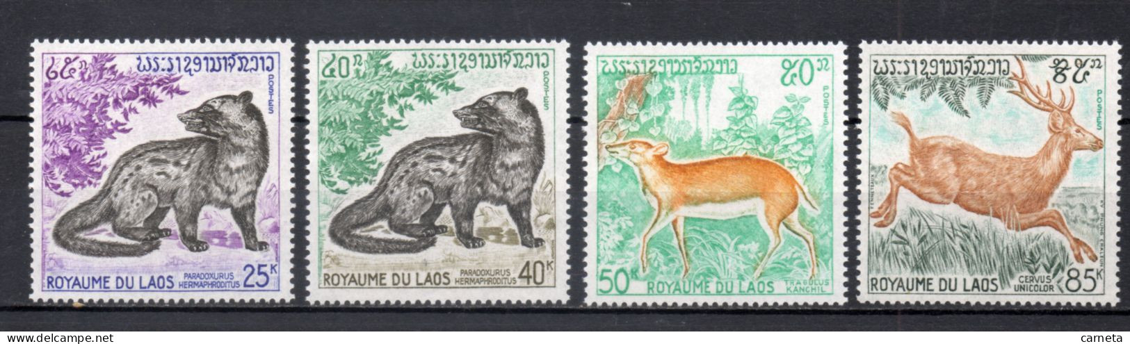 LAOS   N° 236 à 239    NEUFS SANS CHARNIERE    COTE 7.50€     ANIMAUX FAUNE - Laos