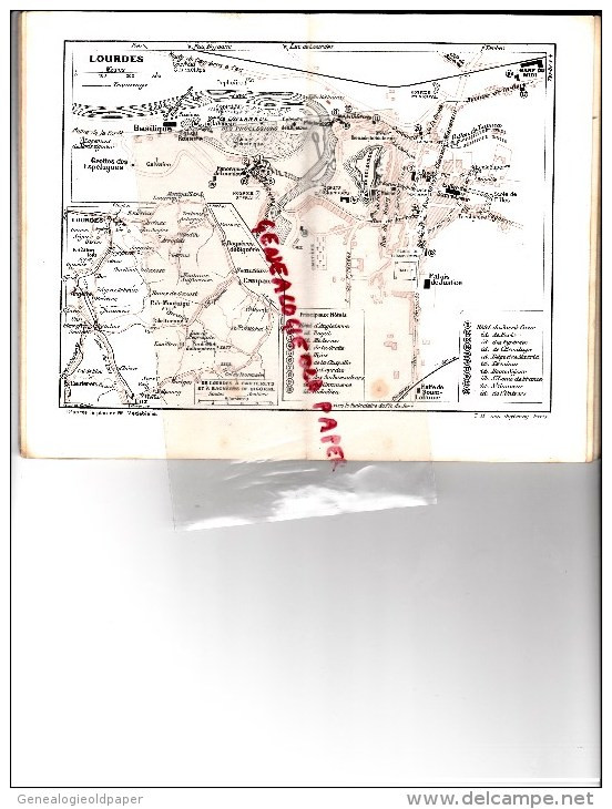 65- LOURDES - RARE GUIDE JOANNE 1910- LOURDES ET SES ENVIRONS- BETHARRAM-SAINT SAUVEUR-GAVARNIE-- HACHETTE - Pays Basque