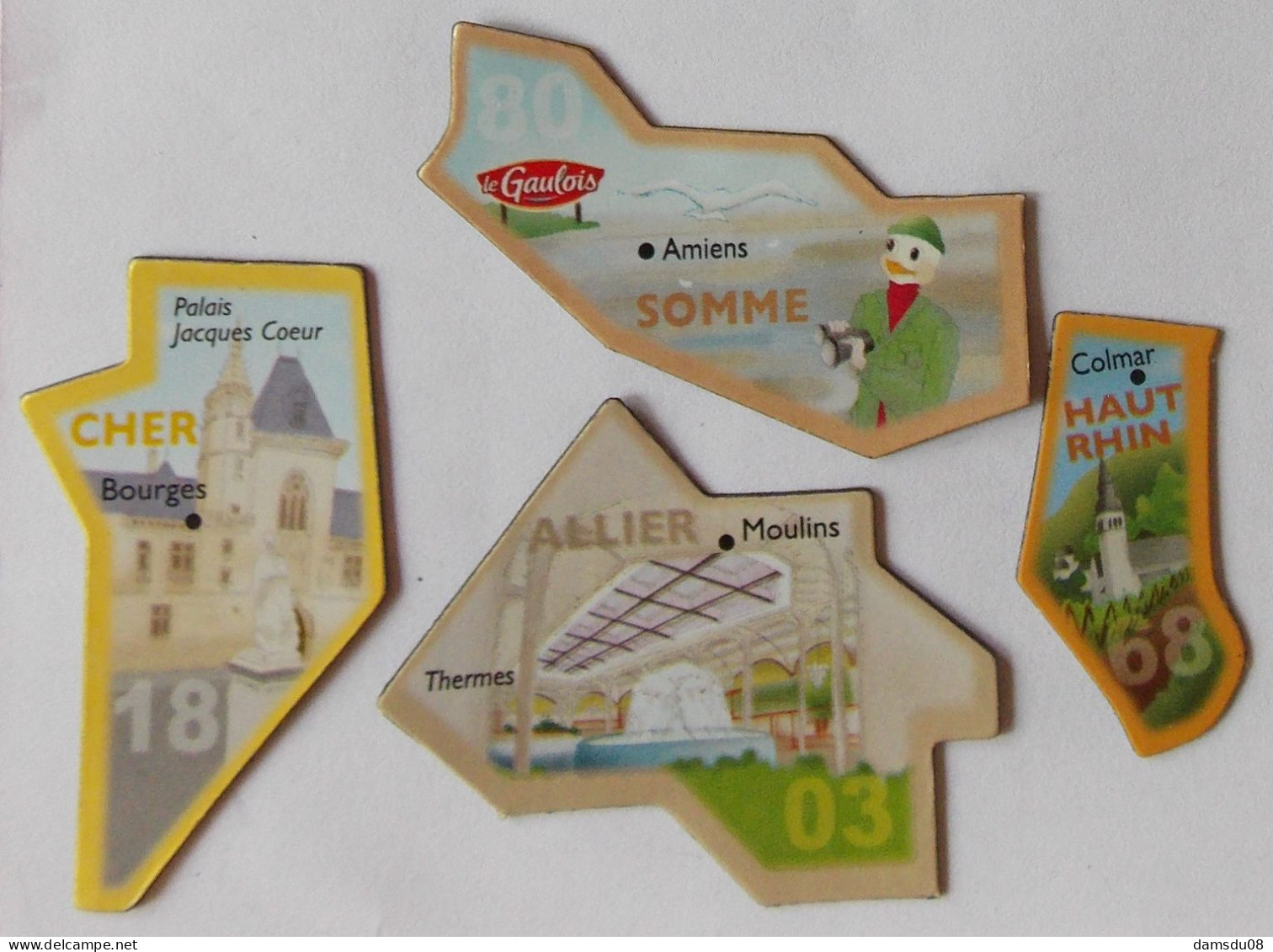 Lot De 4 Aimants Le Gaulois 03 18 68 80 Magnet - Tourisme