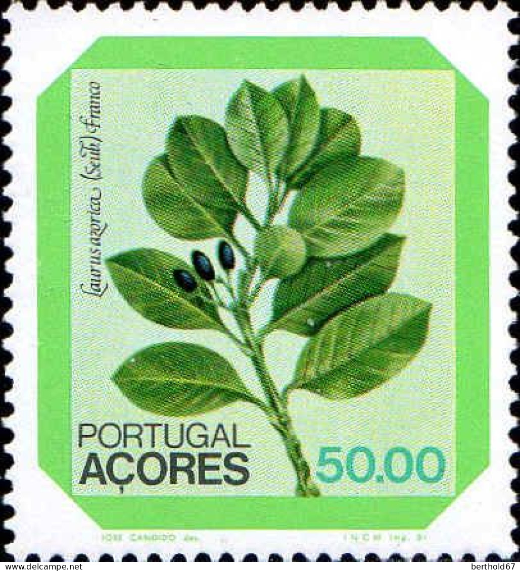 Açores Poste N** Yv:337 Mi:348 Laurus Azorica - Azores