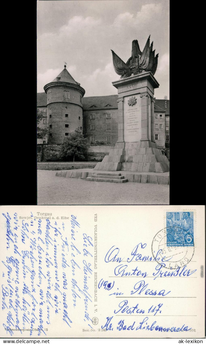 Ansichtskarte Torgau Sowjet. Denkmal 1959 - Torgau