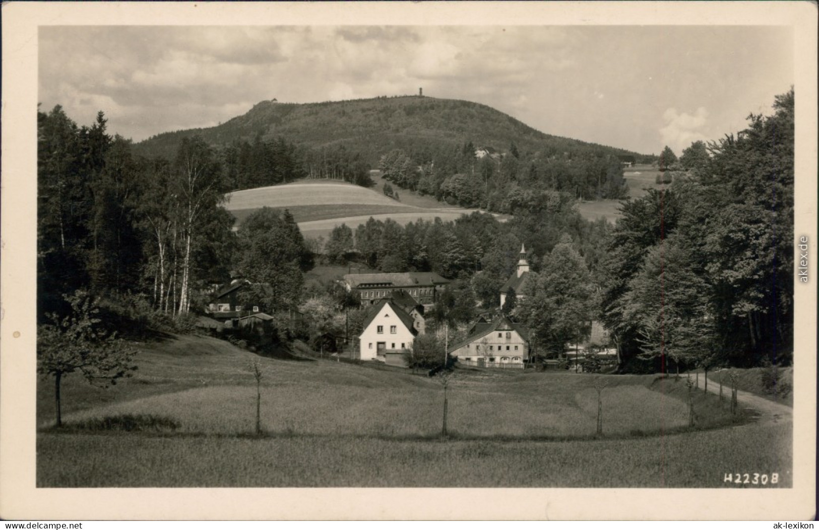 Ansichtskarte Lückendorf-Oybin Panorama-Ansicht 1956 - Oybin