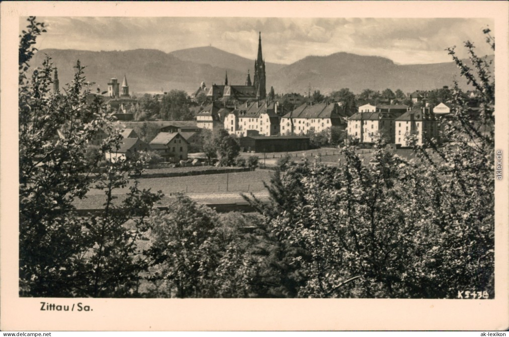 Ansichtskarte Zittau Panorama-Ansicht 1959 - Zittau