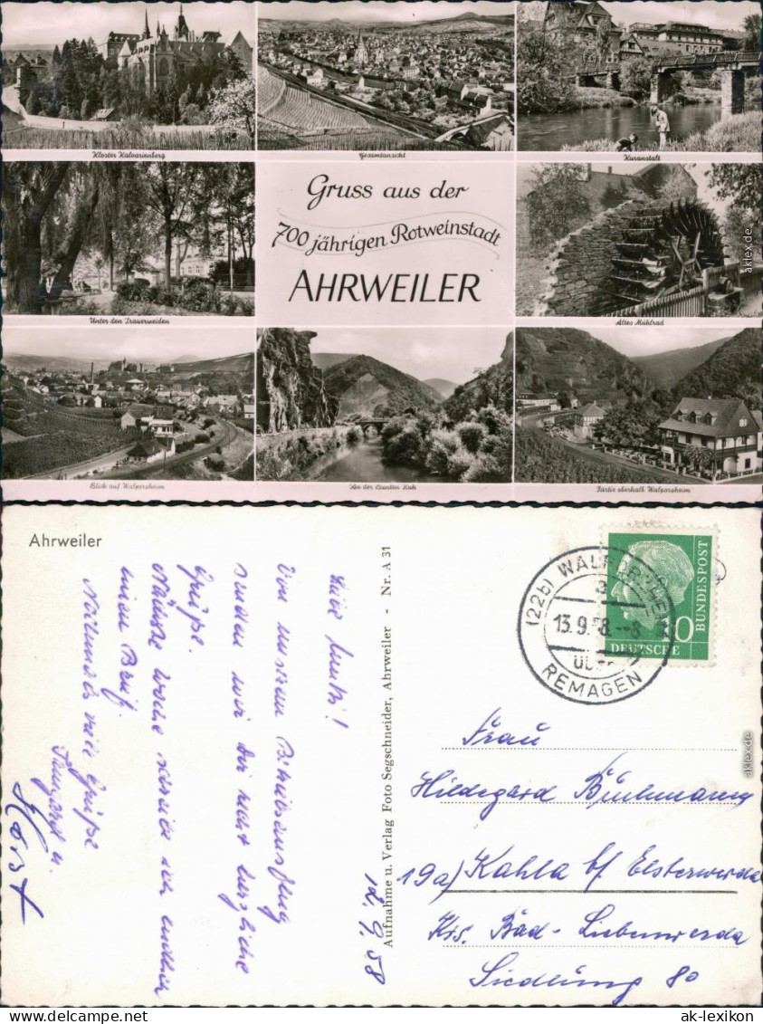 Ahrweiler-Bad Neuenahr-Ahrweiler Kloster,  Altes Mühlrad Uvm. 1958 - Bad Neuenahr-Ahrweiler