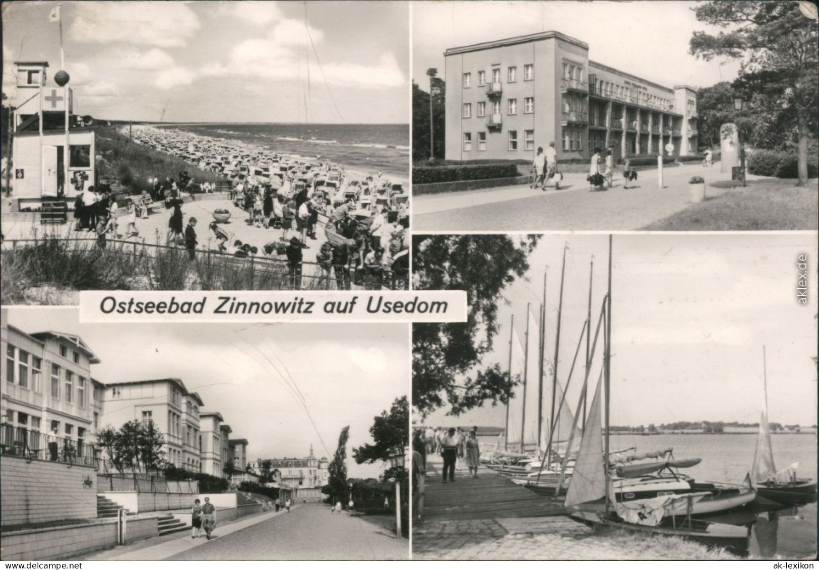 Zinnowitz Hauptzugang  Ernst-Thälmann-Heim, Promenade  Völkerfreundschaft 1979 - Zinnowitz