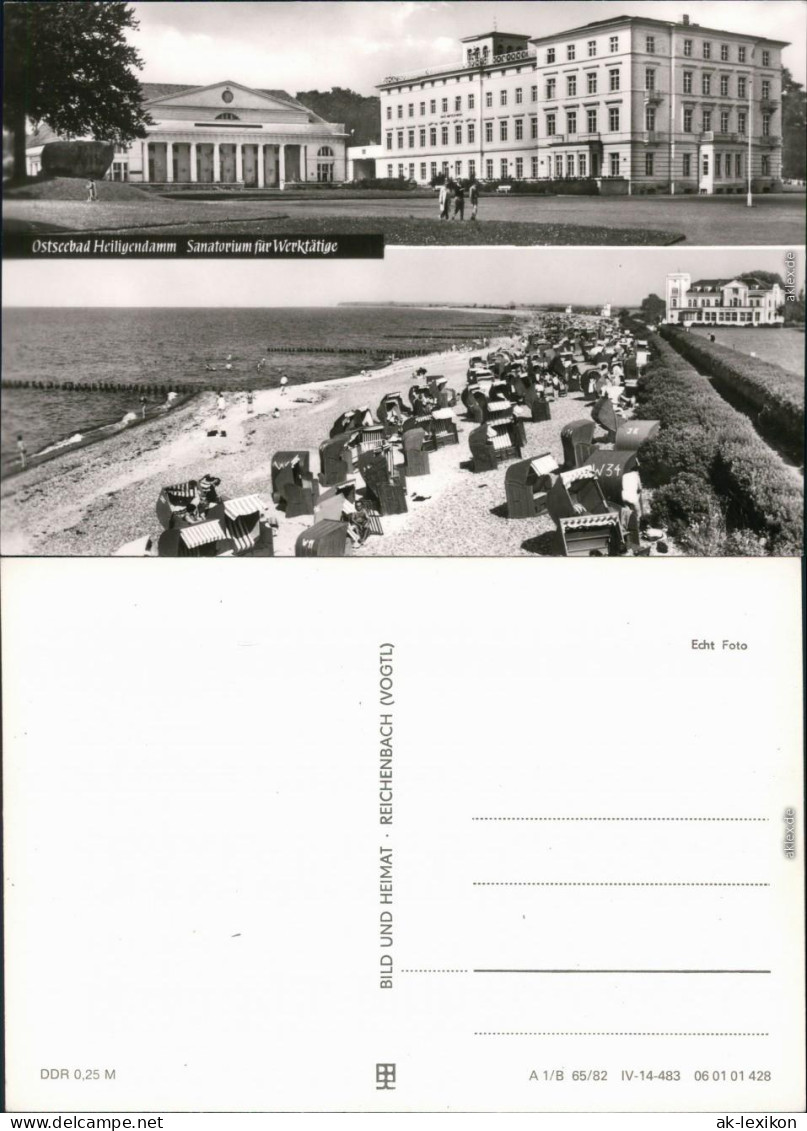 Heiligendamm-Bad Doberan Sanatorium Für Werktätige Mit  Strandkörben 1982 - Heiligendamm