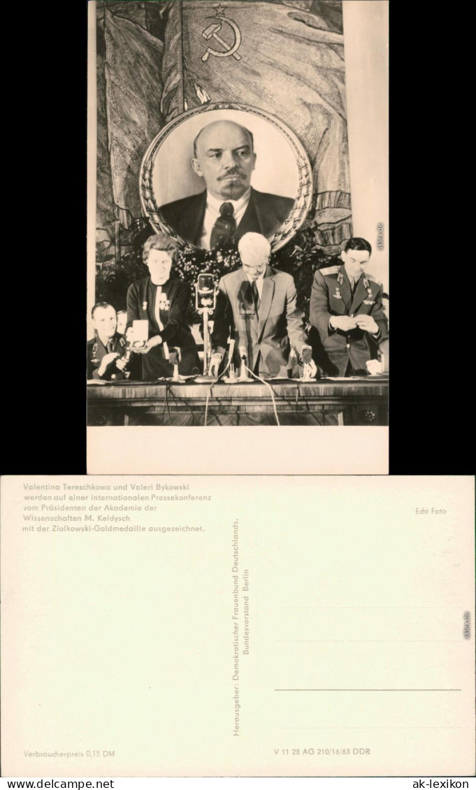 Verleihung Der Ziolkowski-Goldmedaille Akademie Der Wissenschaften 1963 - Non Classés