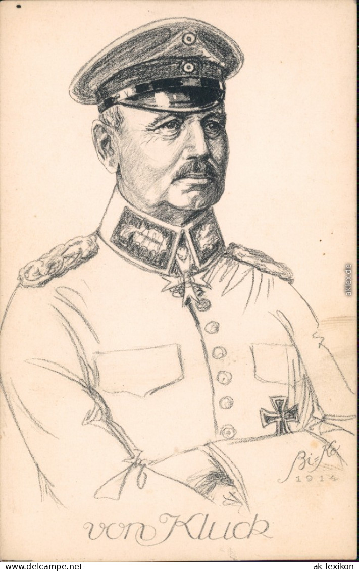 Alexander Von Kluck - Zeichnung Militär Ansichten Erster Weltkrieg 1914 - Characters