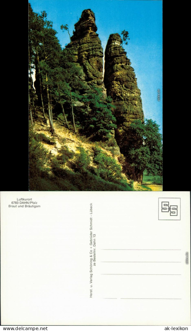 Ansichtskarte Dahn Braut Und Bräutigam (Felsen) 1960 - Dahn