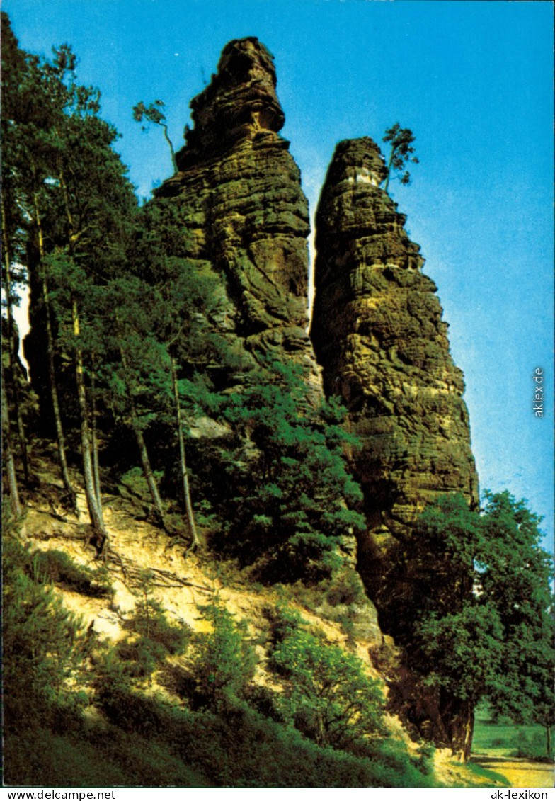 Ansichtskarte Dahn Braut Und Bräutigam (Felsen) 1960 - Dahn