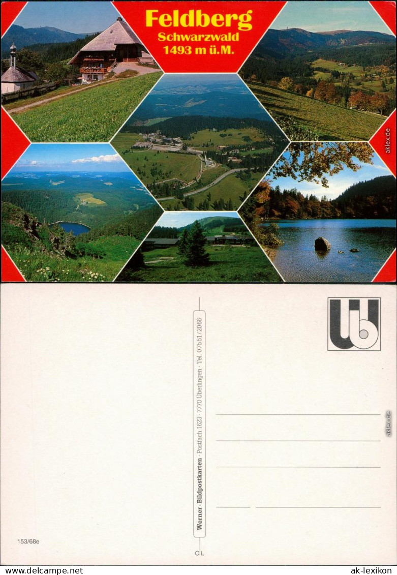 Ansichtskarte Feldberg Bilder Vom Umland See, Kapelle, Berge Mit Luftbild 1987 - Feldberg