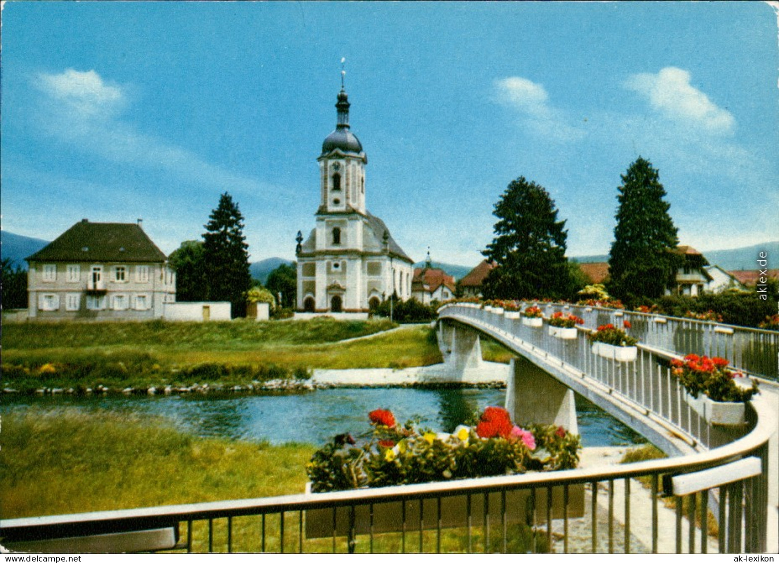 Ansichtskarte Rotenfels (Murgtal)-Gaggenau Murgbrücke 1960 - Gaggenau