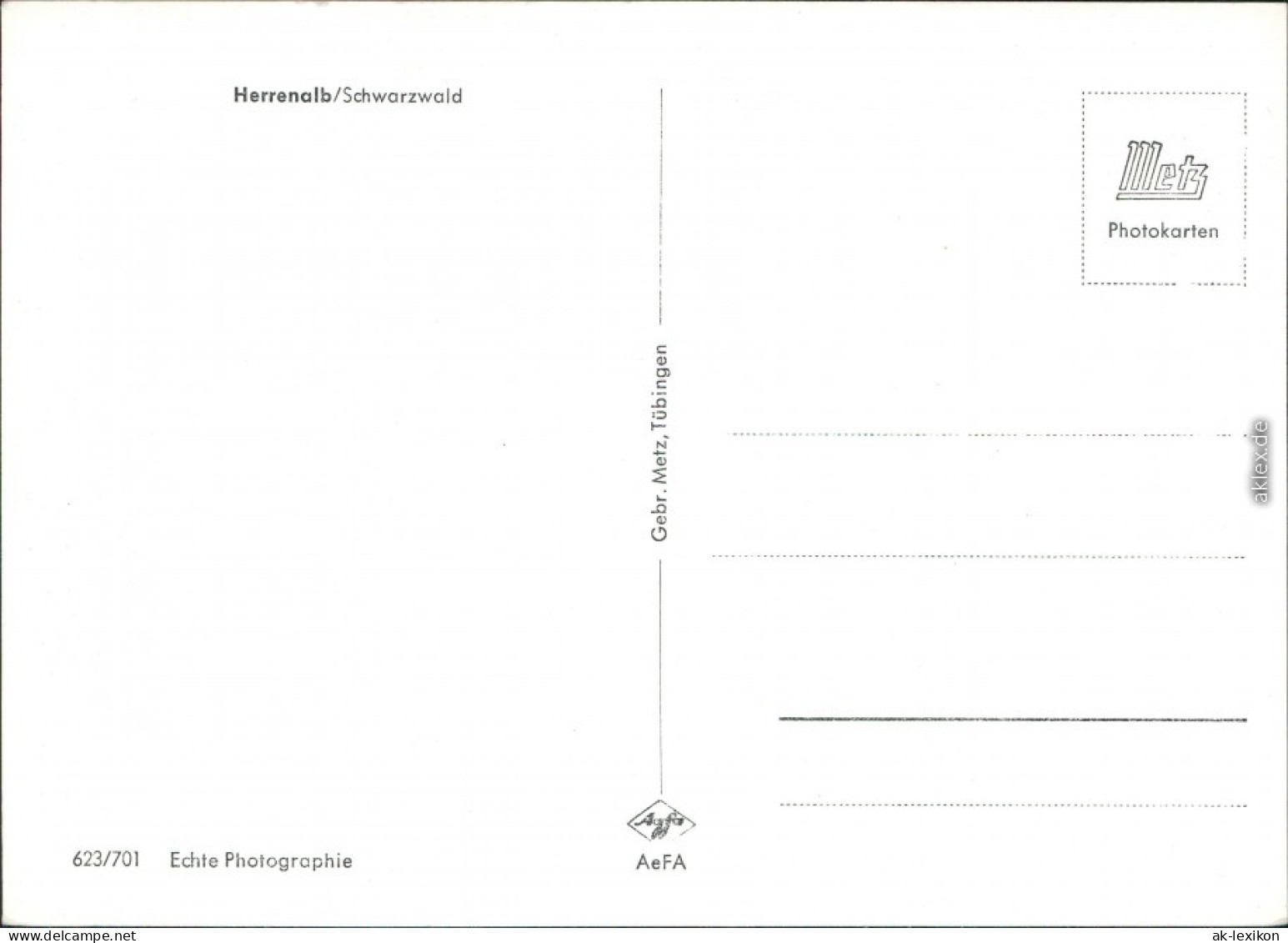 Ansichtskarte Bad Herrenalb Panorama-Ansicht 1960 - Bad Herrenalb