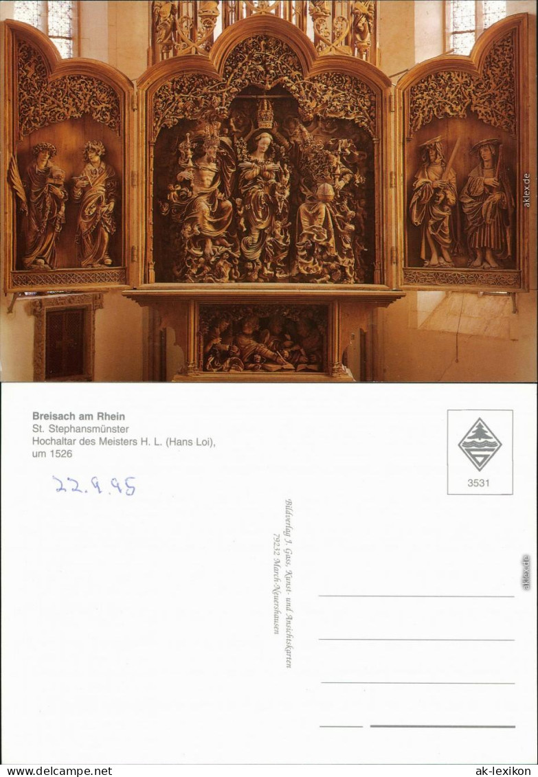 Ansichtskarte Breisach (Rhein) St. Stephanmünster - Hochaltar 1995 - Breisach