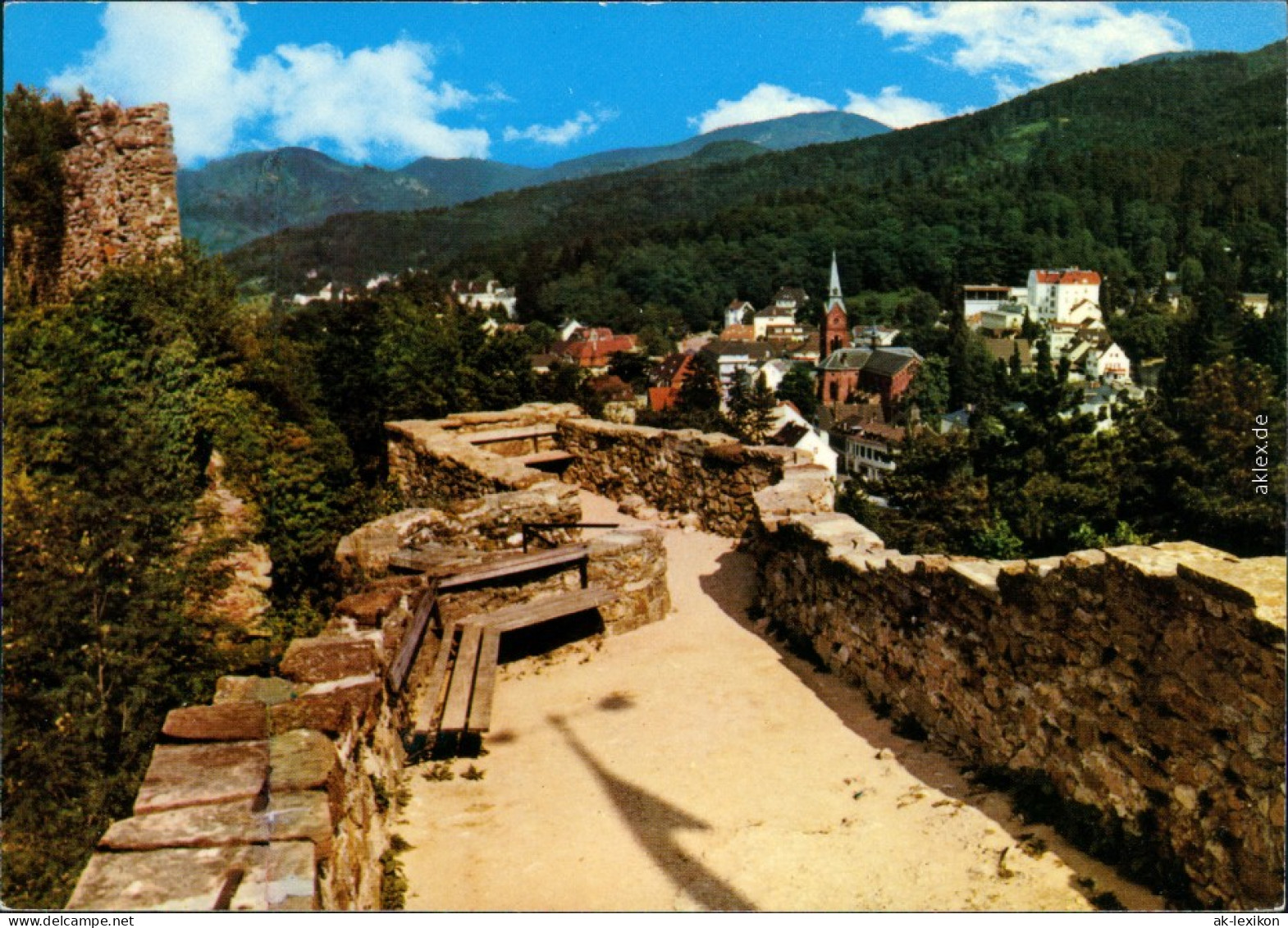 Ansichtskarte Badenweiler Panorama-Ansicht Von Der Burg Aus 1984 - Badenweiler