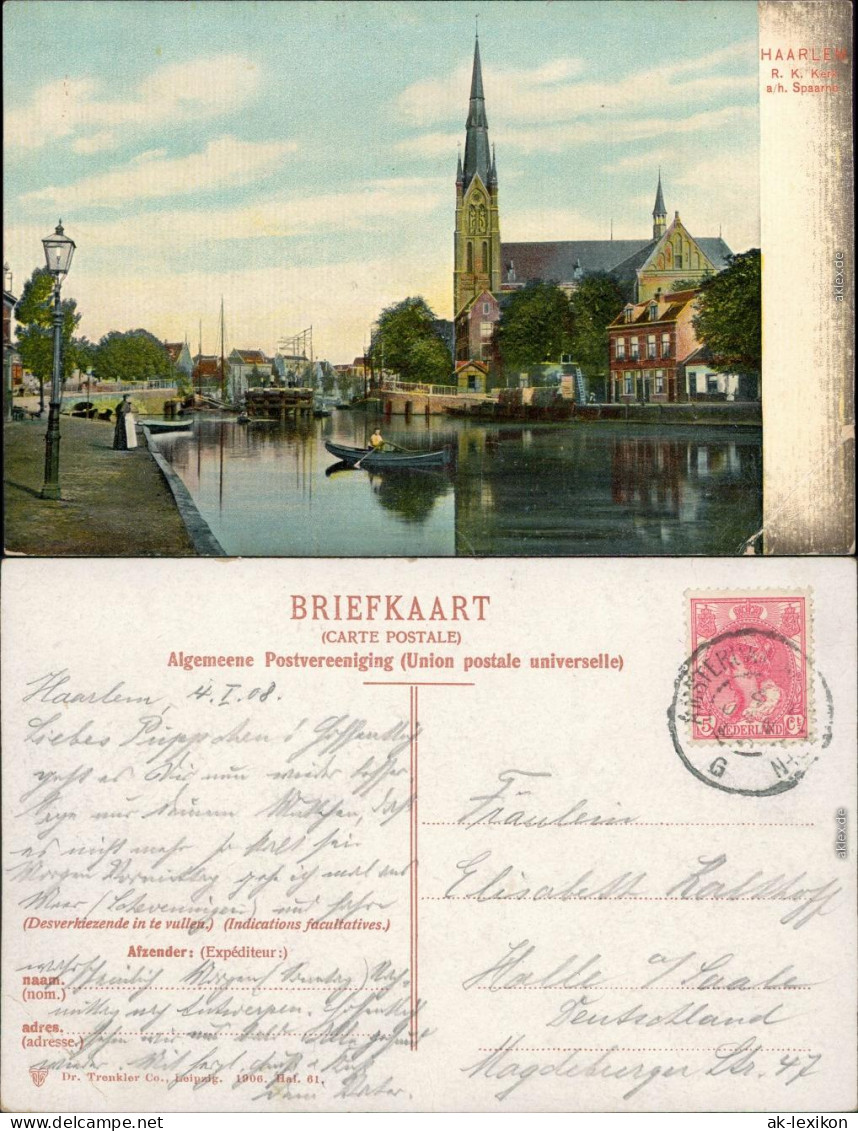 Ansichtskarte Haarlem Spaarnekerk 1908 - Haarlem