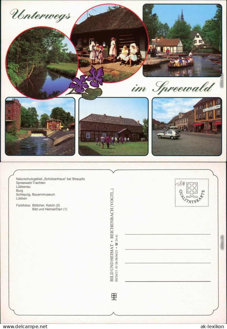 Lübbenau (Spreewald) Lubnjow Schützenhaus Straupitz, Spreewald-Trachten,  1995 - Luebben (Spreewald)