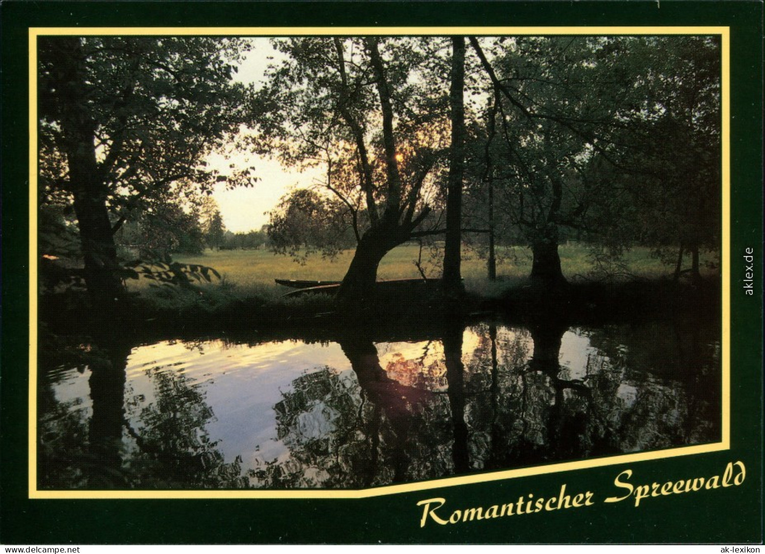 Lübben (Spreewald) Lubin (B&#322;ota) Abenddämmerung Im Spreewald - Kanal 1995 - Luebben (Spreewald)