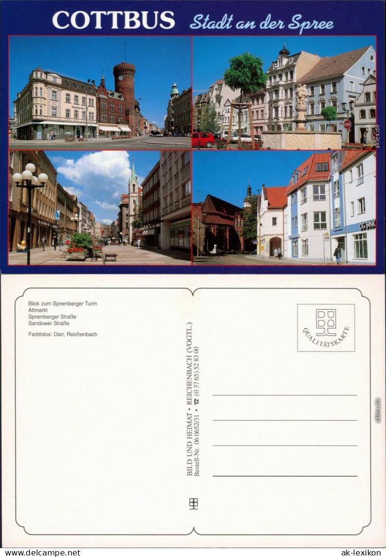 Cottbus Spremberger Turm, Altmarkt, Spremberger Straße, Sandower Straße 1995 - Cottbus