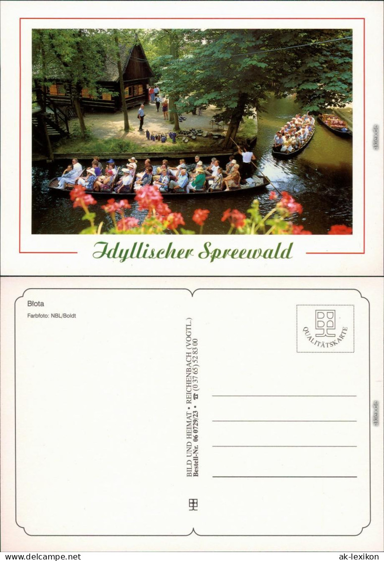 Ansichtskarte Lübbenau (Spreewald) Lubnjow Spreewaldkahn 1995 - Luebbenau