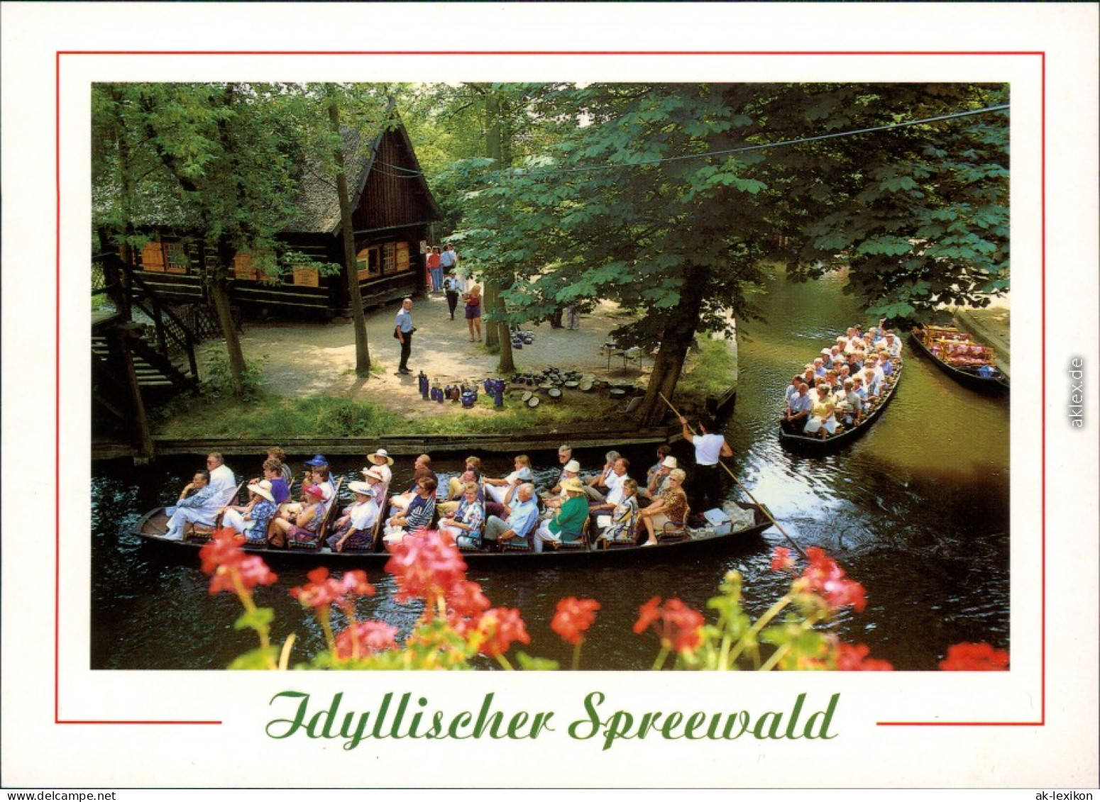 Ansichtskarte Lübbenau (Spreewald) Lubnjow Spreewaldkahn 1995 - Luebbenau