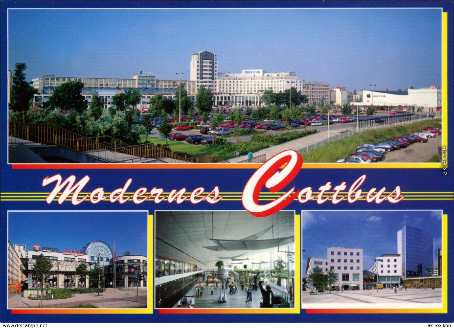 Cottbus Choćebuz Hotel Maritim, Hauptbahnhof, Lausitzer Hof, Holiday Inn,  1995 - Cottbus