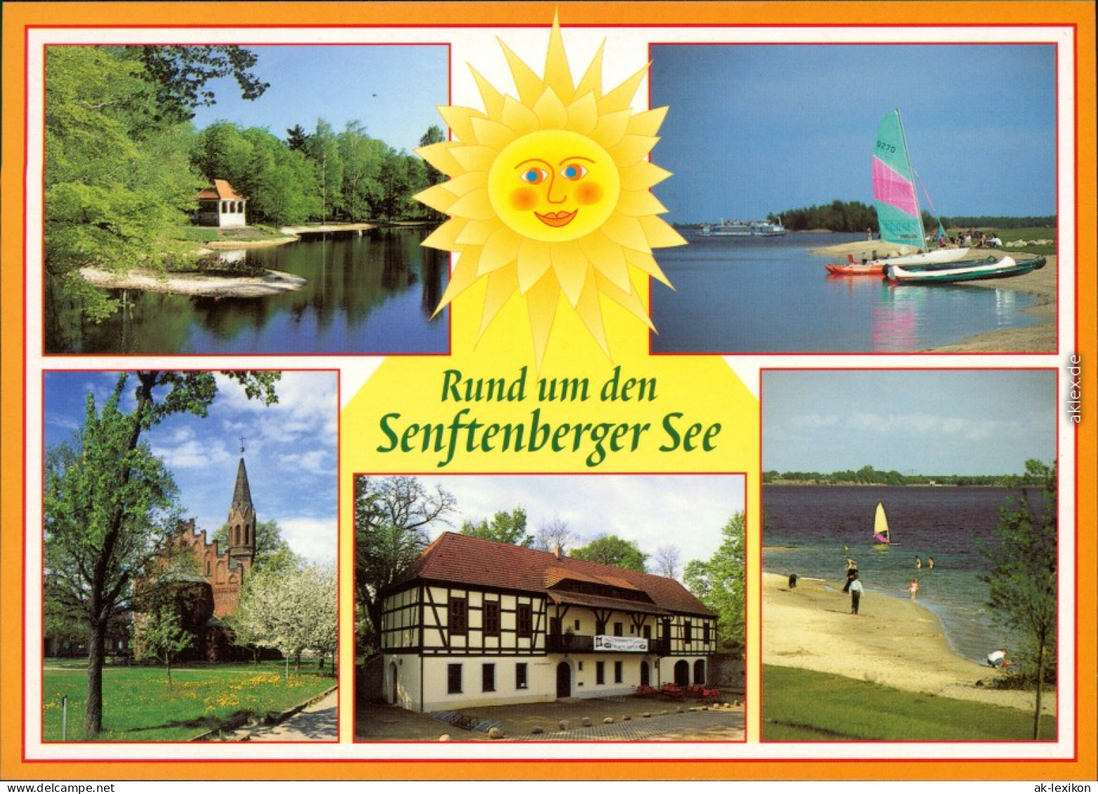 Senftenberg (Niederlausitz)  Schloßpark, Surfverleih,  Strandbad 1995 - Senftenberg