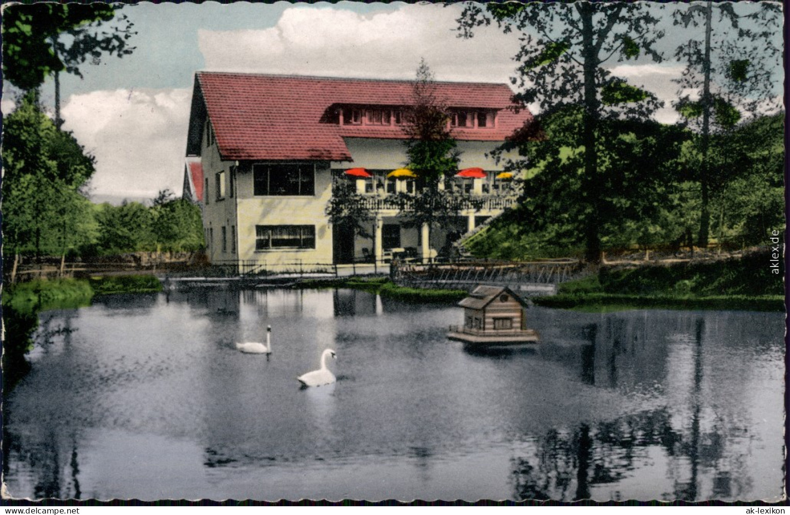 Buchhausen-Höxter (Weser) Café - Restaurant - Pension - Haus Silberteich 1962 - Höxter