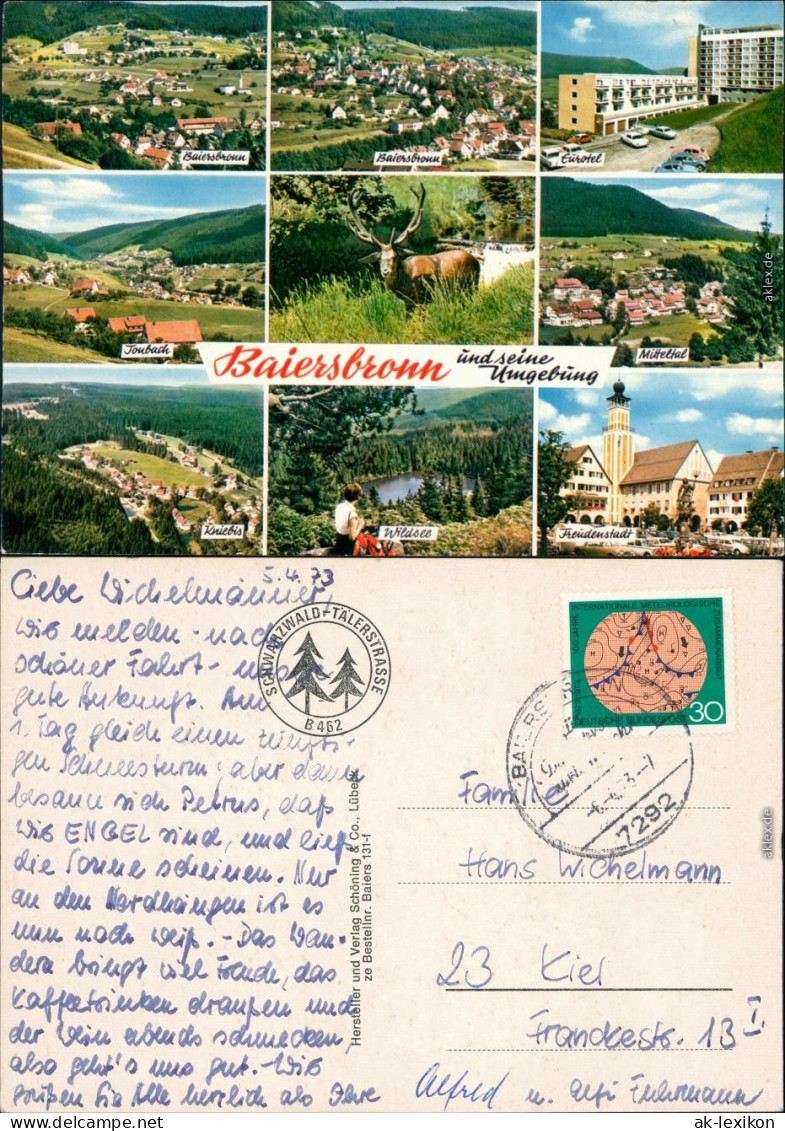 Baiersbronn  Jonbach, Mitteltal, Wildsee, Freudenstadt, Kniebis 1973 - Baiersbronn