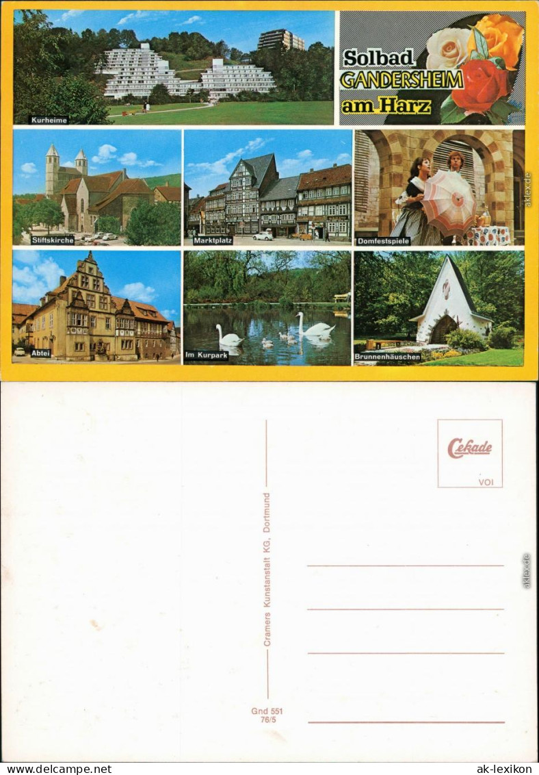 Bad Gandersheim Kurheime, Stiftskirche, Markt, Domfestspiele,  1976 - Bad Gandersheim