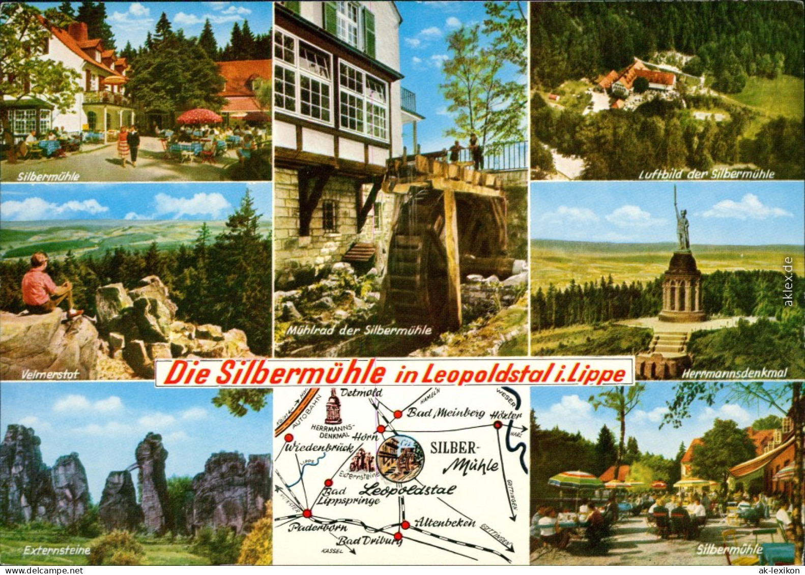 Leopoldstal Horn-Bad Meinberg Gasthaus/Waldhotel   Externsteine 1973 - Detmold