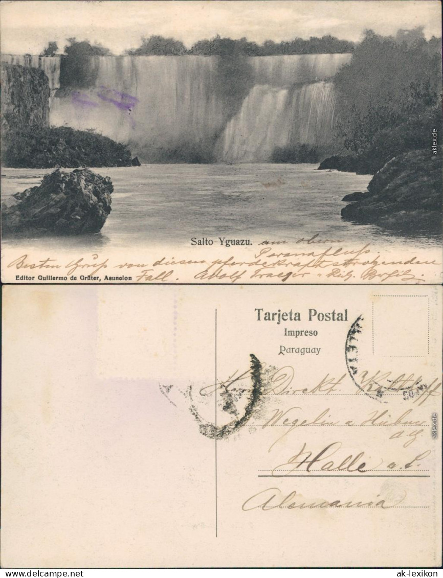 Ansichtskarte Puerto Iguazú Salto Yguaza/Iguazú-Wasserfälle 1906  - Argentina