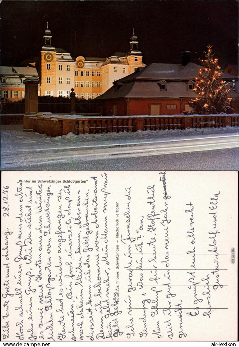 Ansichtskarte Schwetzingen Schlossgarten Im Winter 1976 - Schwetzingen