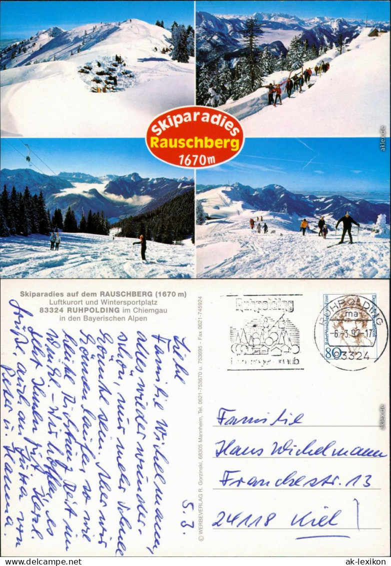 Ruhpolding Winterliche Szenen Auf Dem Rauschberg - Skifahrer 1997 - Ruhpolding