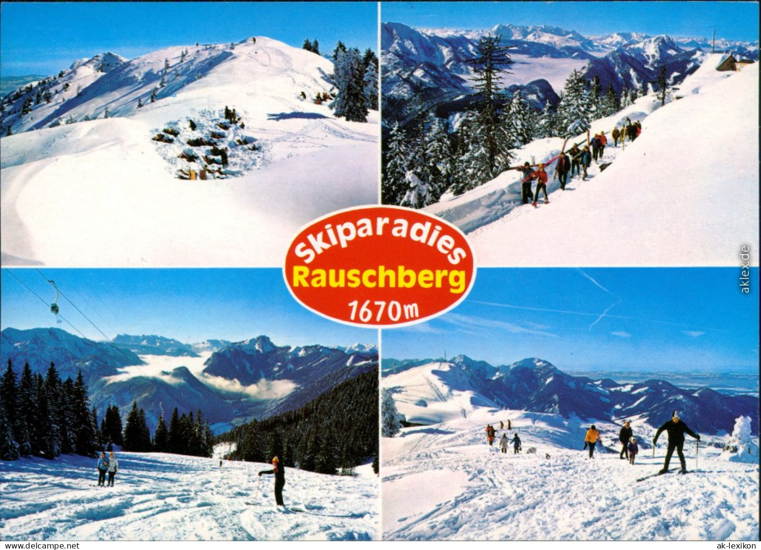 Ruhpolding Winterliche Szenen Auf Dem Rauschberg - Skifahrer 1997 - Ruhpolding