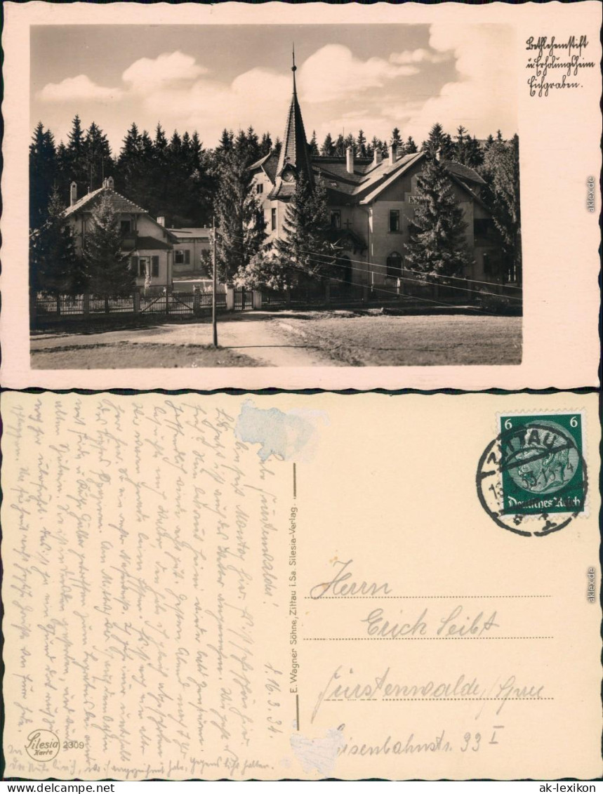 Ansichtskarte Eichgraben-Zittau Bethlehemstift 1935  - Zittau