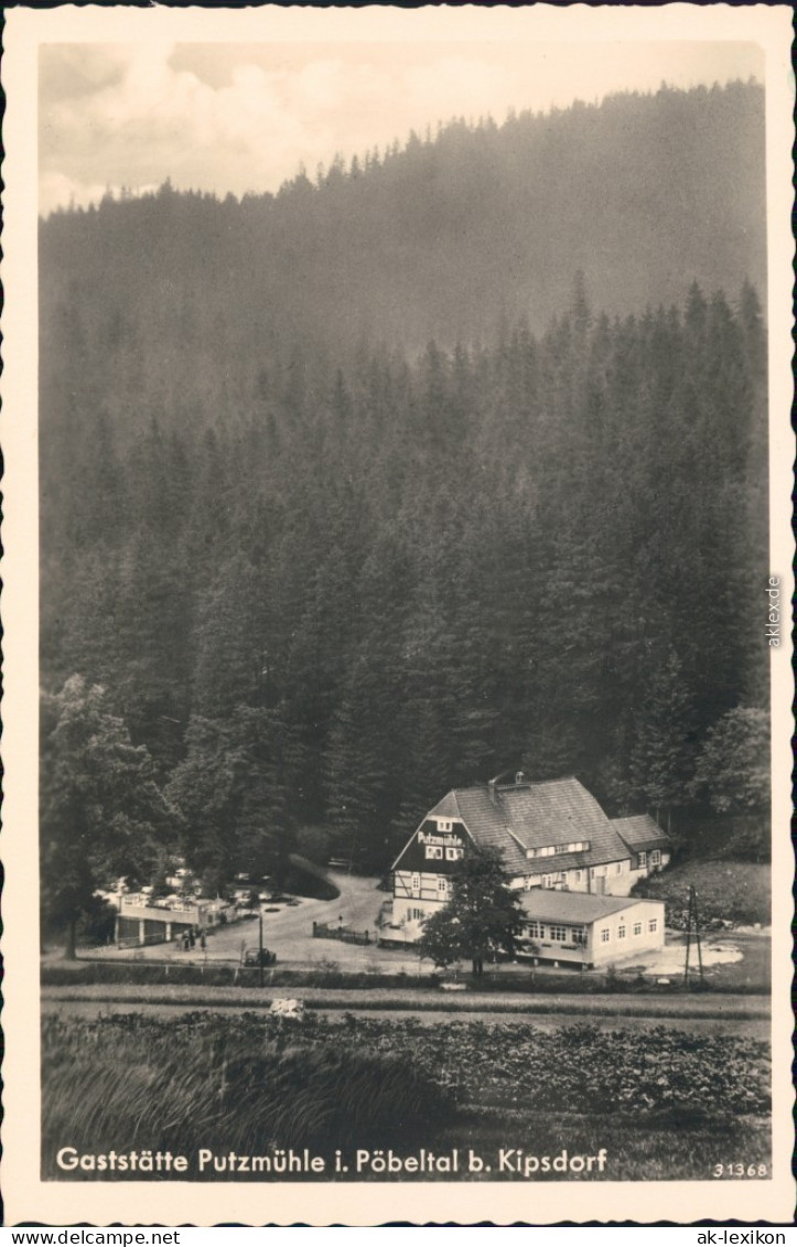 Kipsdorf-Altenberg (Erzgebirge) Gaststätte U. Fremdenhof Putzmühle 1939 - Kipsdorf