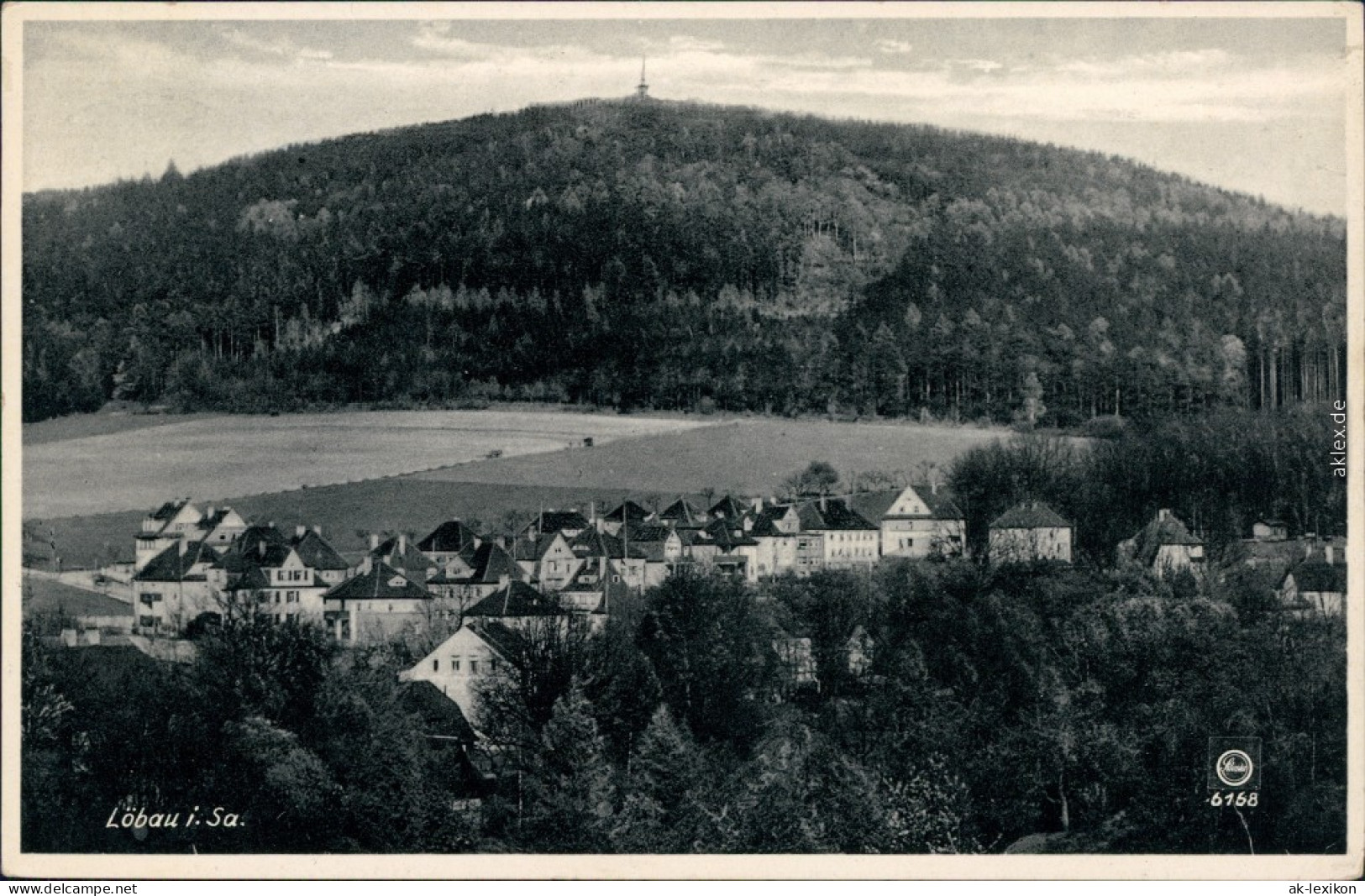 Ansichtskarte Löbau Partie An Der Stadt Mit Löbauer Berg 1938  - Loebau